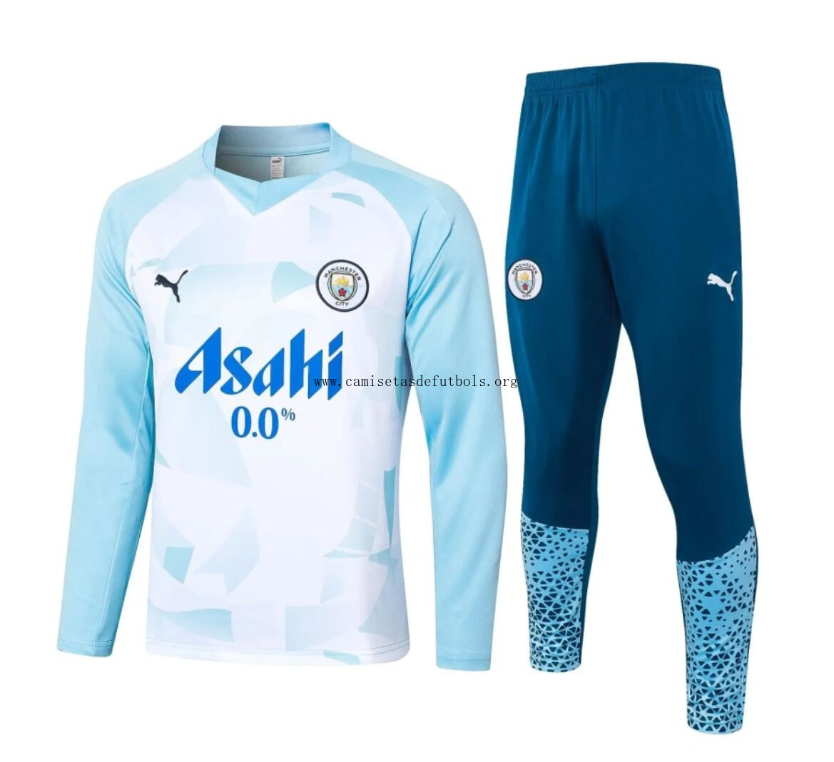 Sudadera Manchester City 23/24 Azul + Pantalones Ofertón transparente