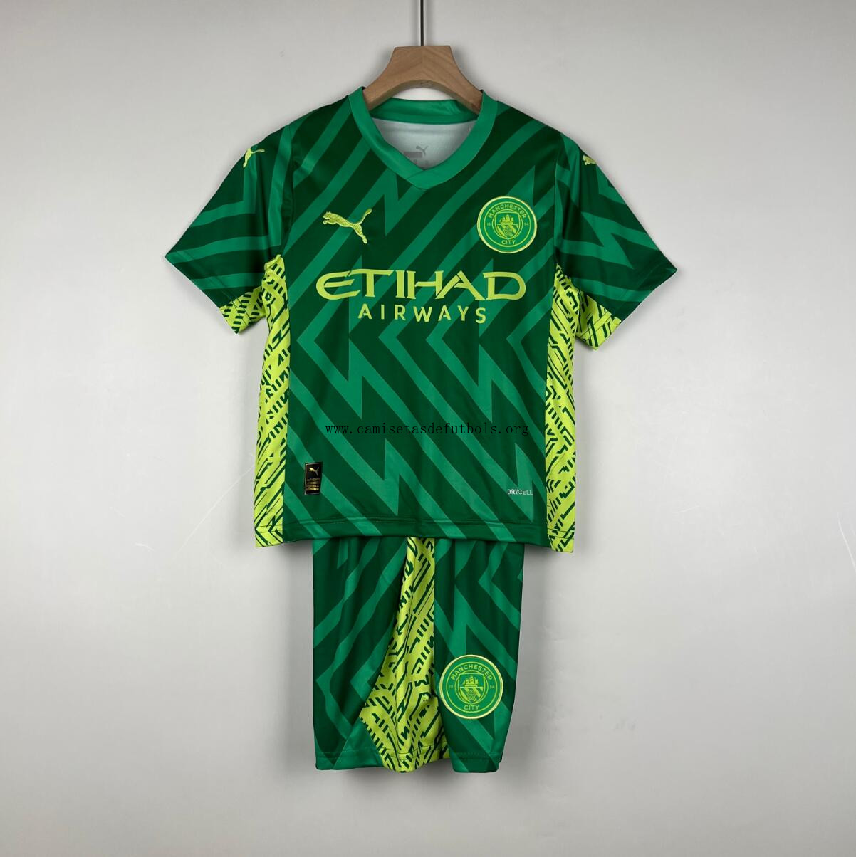 Camiseta Manchester City Portera Niño 23/24 Verde ¡¡Vaya rebajón, date prisa!