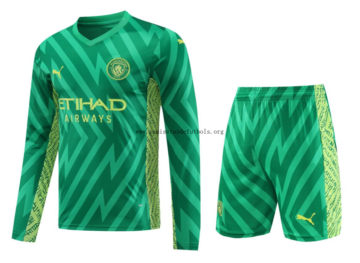 Camiseta Portero Manchester City 23-24 Verde ML ¿¡Ni te imaginas precio?