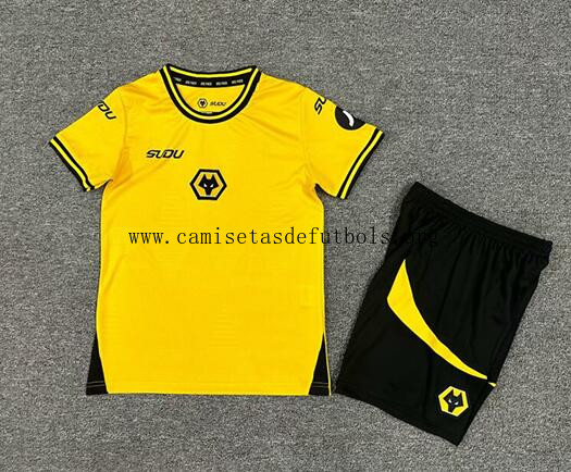 Camiseta Wolves Primera Equipación 24/25 Niño Date prisa este chollazo estupendo