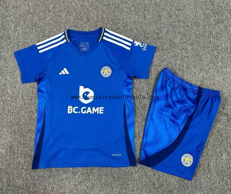 Camiseta Leicester City Primera Equipación 24/25 Niño Preciaso tirado antes de que se acabe