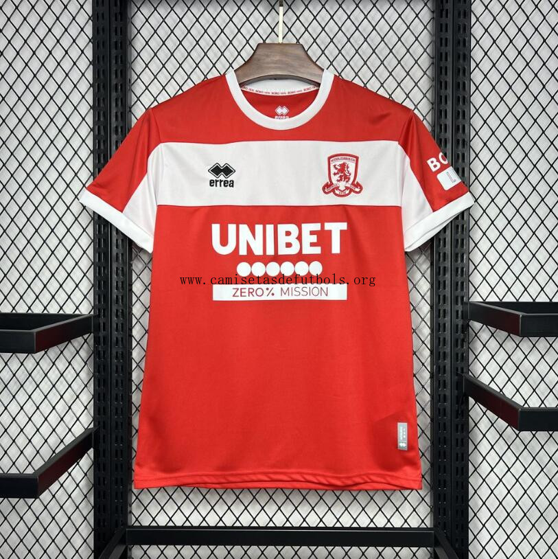 Camiseta Middlesbrough 1ª Equipación 24/25 No lo dejes escapar este ganga formidable