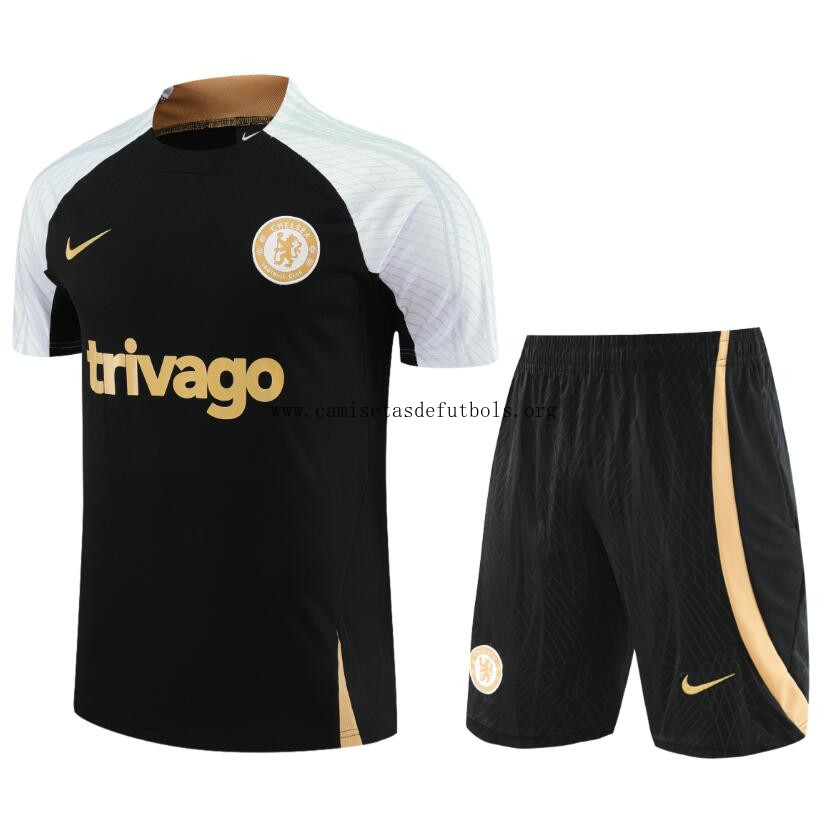Camiseta Chelsea FC Pre-Match 23/24 Negro + Pantalones ¡¡Ni te imaginas fantástico chollazo de la temporada!