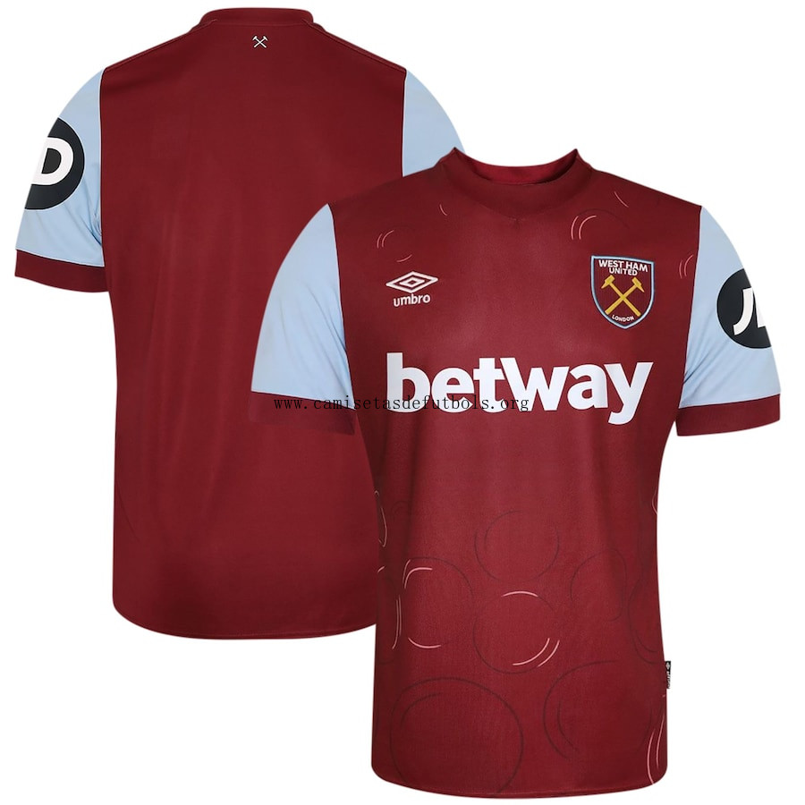 Camiseta West Ham United 1ª Equipación 23/24 Ahorro barato