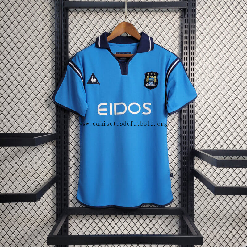 Camiseta Retro Manchester City Primera Equipacion 01/02 Saldazo, benefíciate