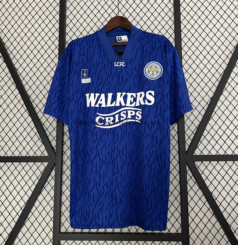 Camiseta Retro Leicester City 1ª Equipación 92/94 Saldazo tirado