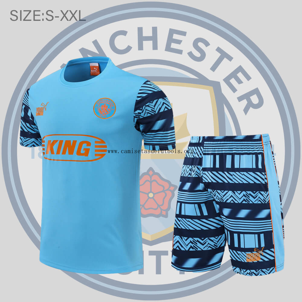 Camiseta FC Manchester City 2022/2023 TR + Pantalones Saldo bestia