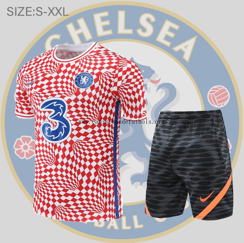 Camiseta Chelsea Conjunto De Entreno Manga Corta 22/23 Kit Rojo ¡¡Vaya prodigioso liquidación solo hoy!