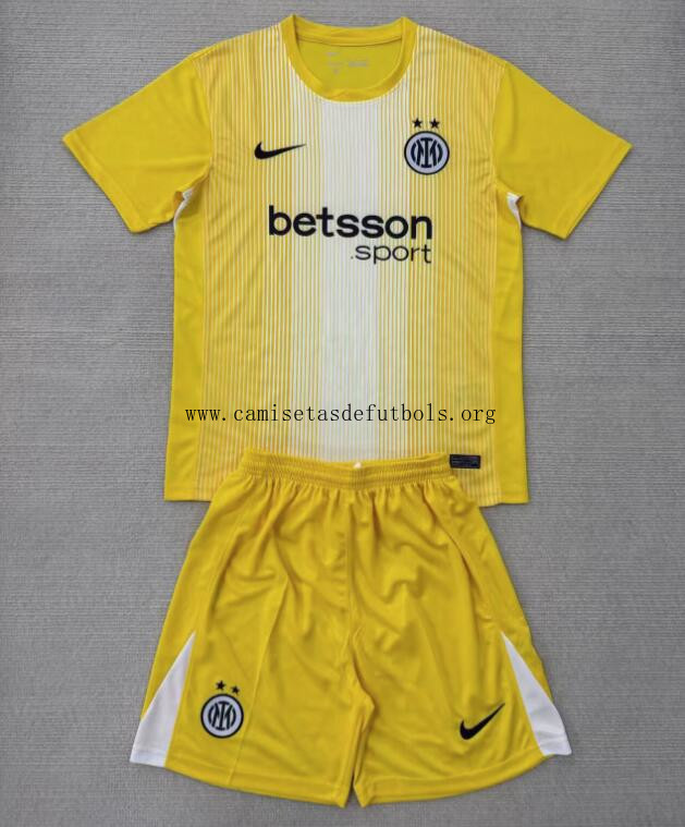 Camiseta Inter de Milán Portero 25/26 Niño ¡¡Vaya brutal oferta con devolución gratis!