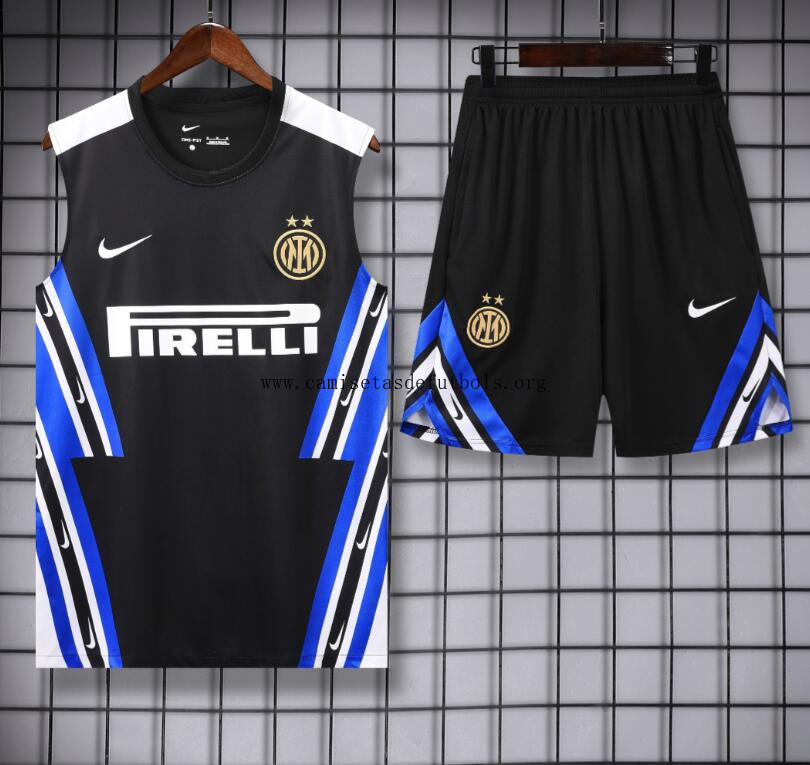 Conjunto Sin Mangas Inter Milan Pre-Match 25/26 + Pantalones Cortos Oferta, benefíciate