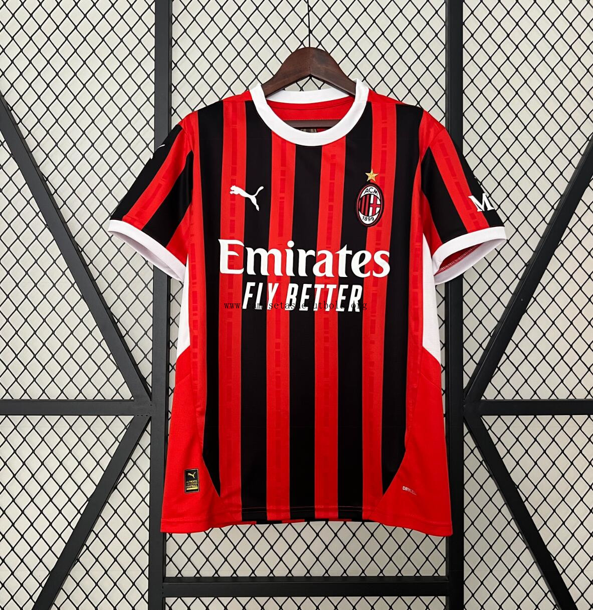 Camiseta Fc AC Milan Primera Equipación 24/25 Ahorro económico solo hoy
