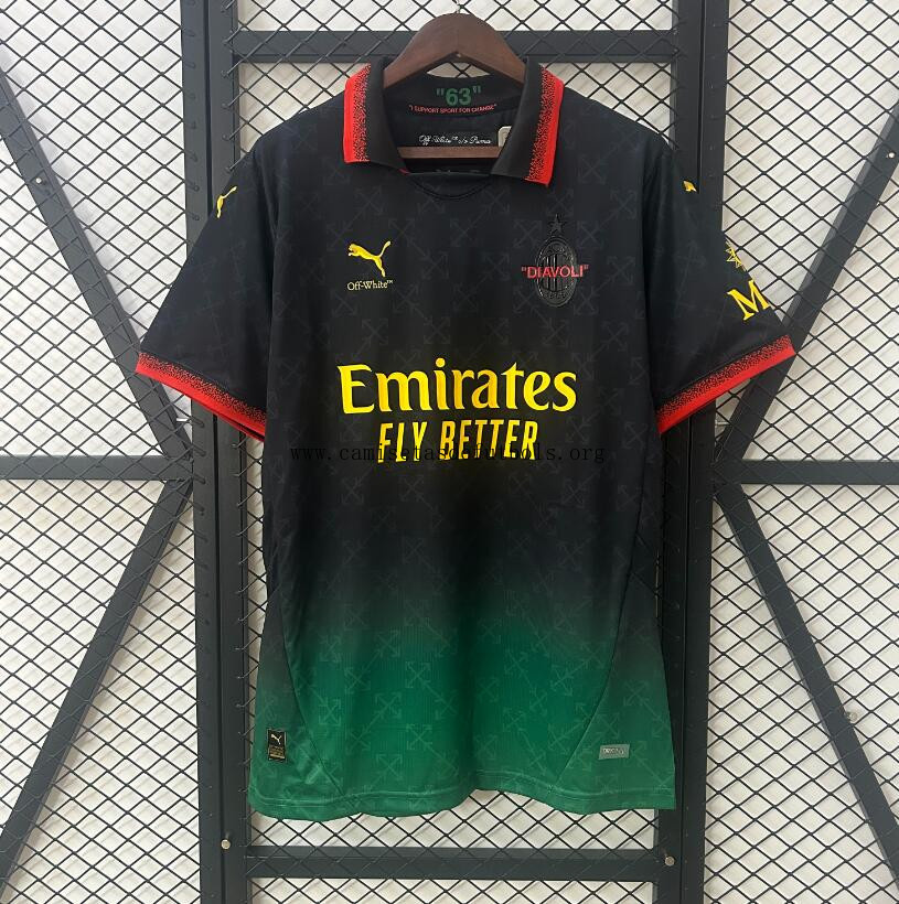 Camiseta Fc AC Milan Co - Branded Negro 25/26 ¡¡Vaya chollazo, date prisa!