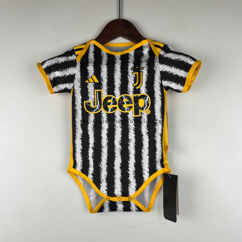 Miniconjunto Baby Primera Equipación Juventus 23/24 Agarra de campeonato