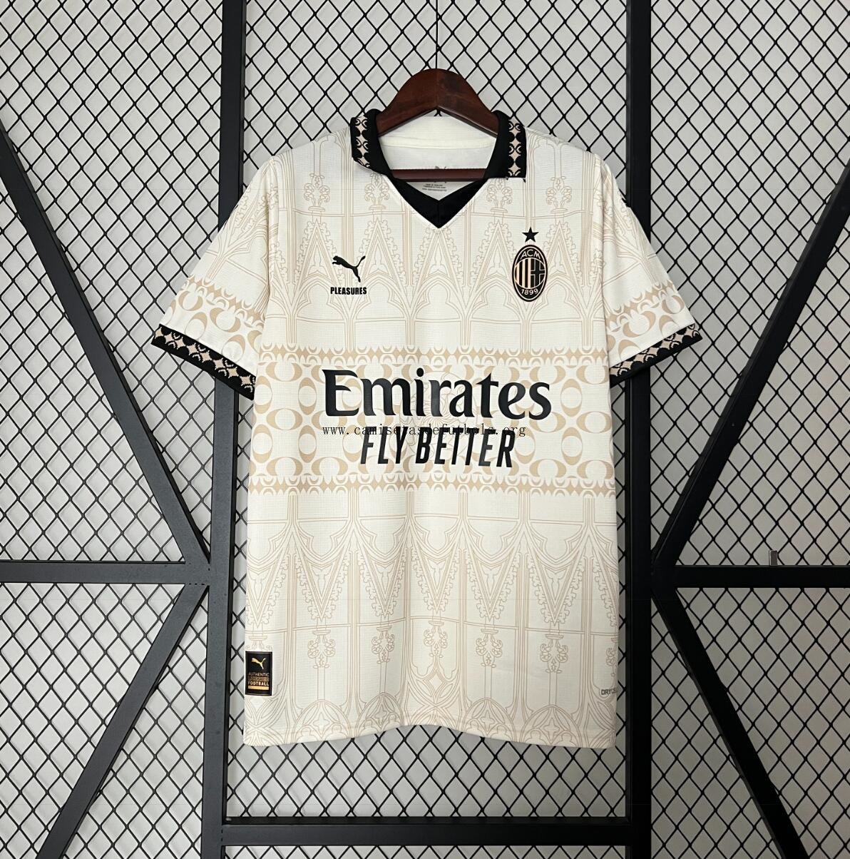 Camiseta Fc AC Milan Beige 23/24 Chollazo justo más barato que nunca