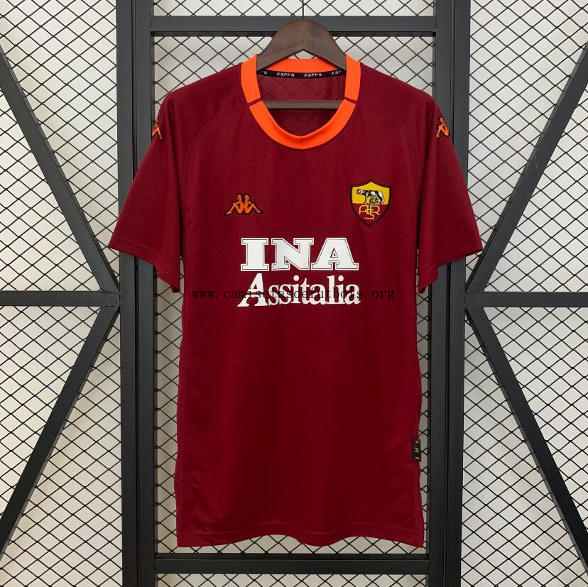 Camiseta Retro As Roma 1ª Equipación 00/01 Descuentazo, pide ahora