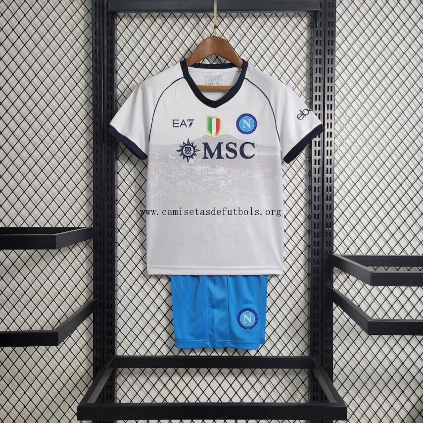 Camiseta Scc Napoli Segunda Equipación 23/24 Niño ¡Qué preciaco!