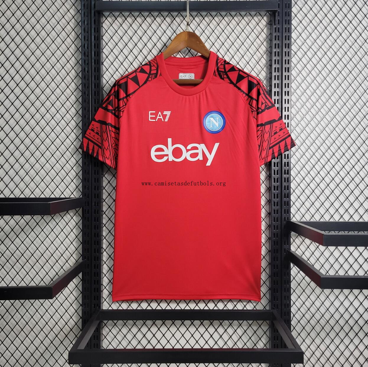 Camiseta Scc Napoli Pre-Match Rojo 23/24 Preciaso irrisorio