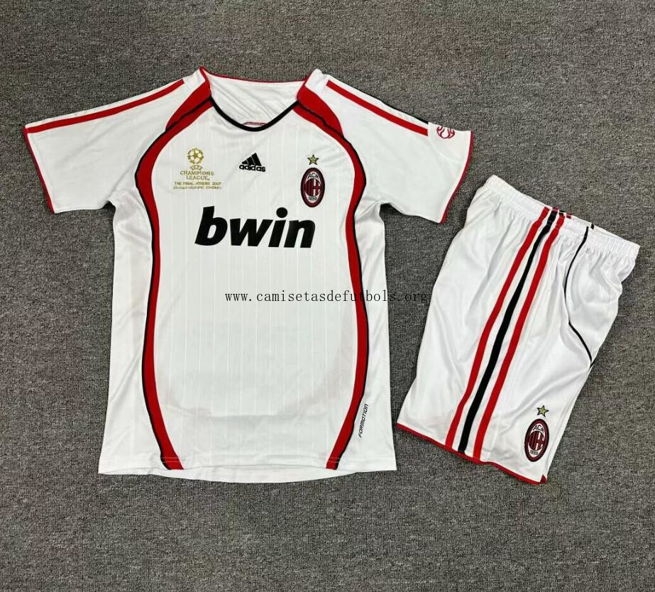 Camiseta Retro Ac Milan 2ª Equipación 06/07 Niño ¡¡Menudo/a liquidación, no lo dejes escapar!