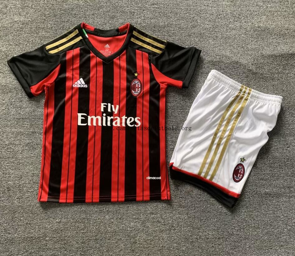 Camiseta Retro Ac Milan 1ª Equipación 13/14 Niño Ahorro portentoso sin intermediarios