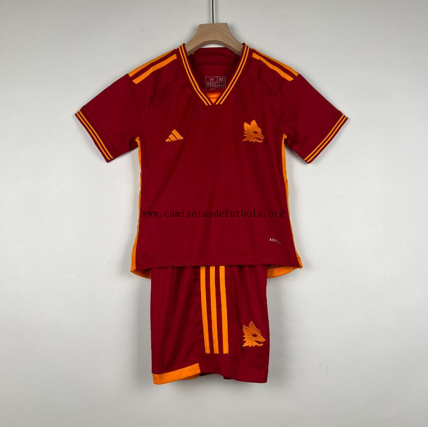 Camiseta As Roma Primera Equipación 23/24 Niño Saldo, activa