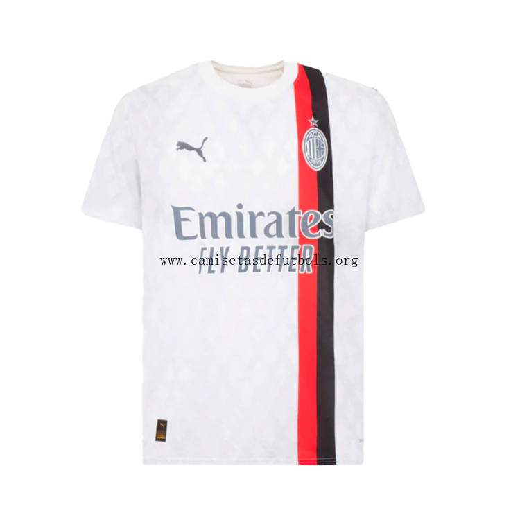 Camiseta AC Milan Segunda Equipación 2023-2024 Atrapa este rebajón transparente