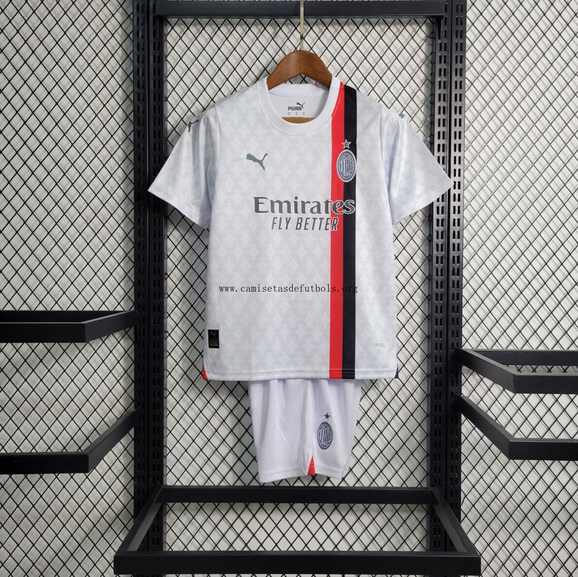 Camiseta AC Milan Segunda Equipación 2023-2024 Niño ¡¡Cómo rebaja, agarra!