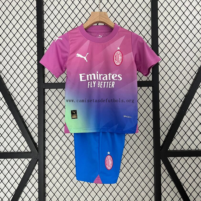 Camiseta Ac Milan Tercera Equipación 2023-2024 Niño Preciaco ridículo por tiempo limitado