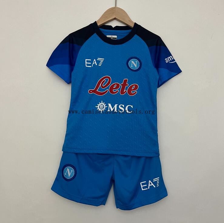 Camiseta Scc Napoli Primera Equipación 2023/2024 Niño Gangaza, agarra