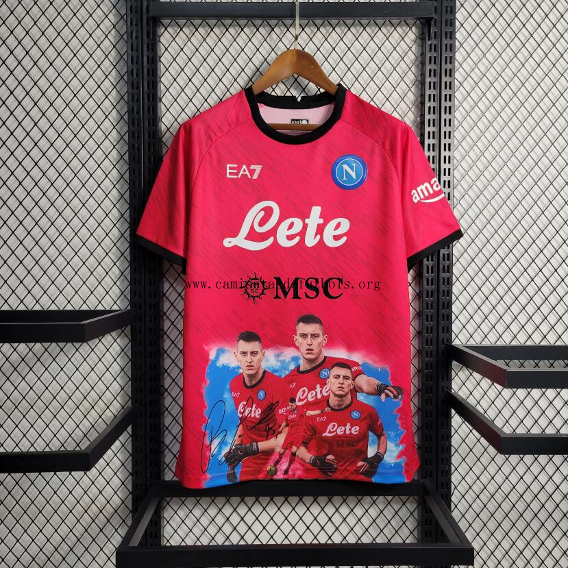Camiseta Napoli Champions Edition Rojo 23-24 ¡¡Vaya sensacional chollo como nunca!