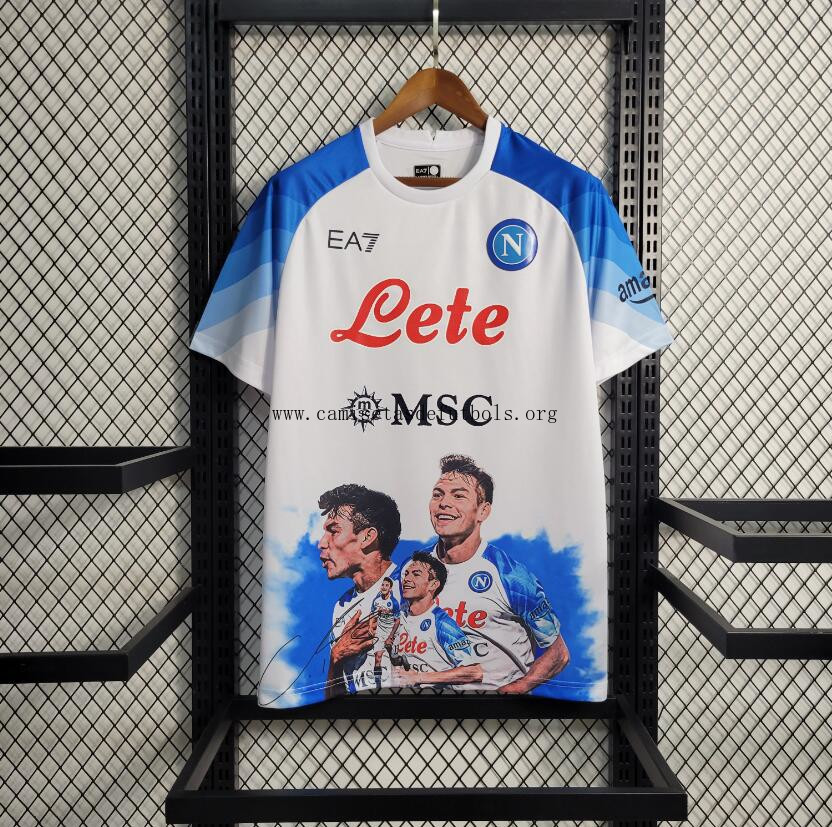 Camiseta Napoli Champions Edition Blanco 23-24 Rebajón, corre a por él