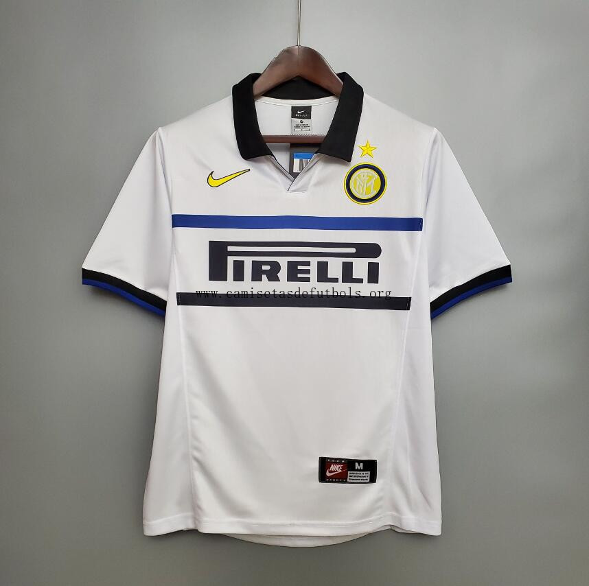 Camiseta Retro Inter Milán Fc Segunda Equipación 98/99 Oportunidad celestial de infarto