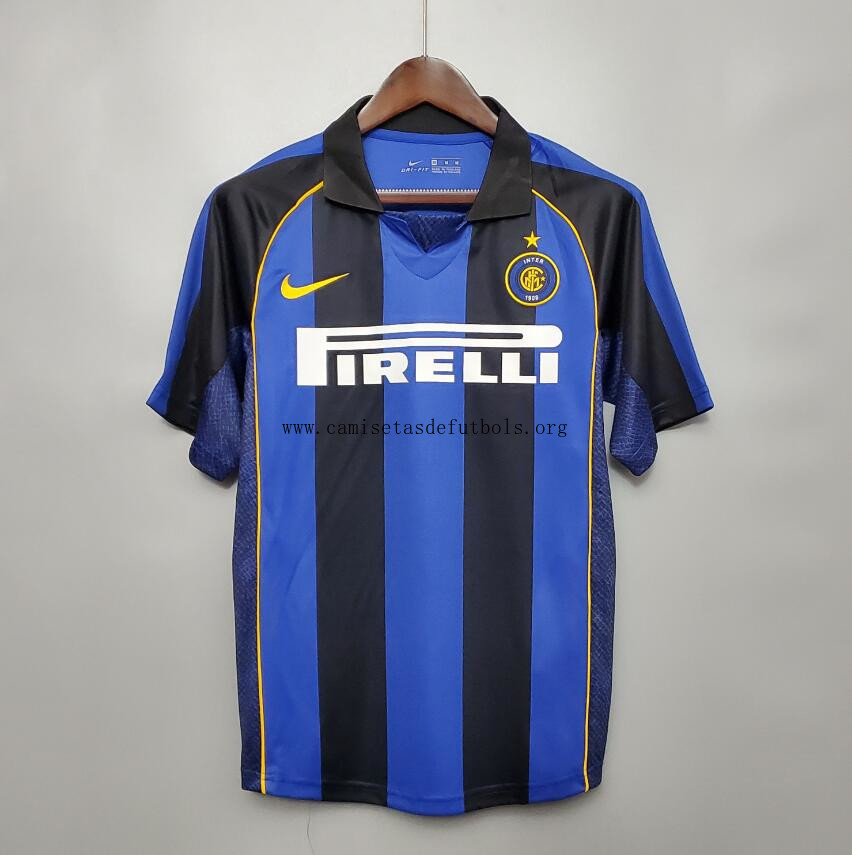 Camiseta Retro Inter Milán Fc Primera Equipación 01/02 Reserva en toda la red