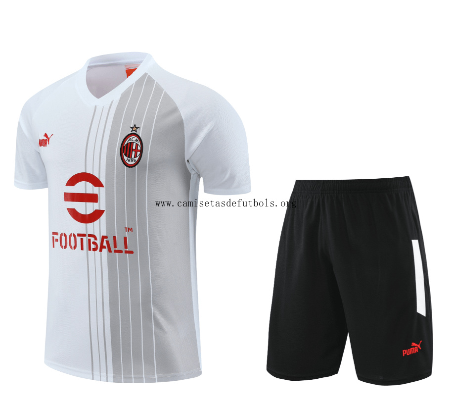 Camiseta AC Milan Pre-Match 23/24 Blanco + Pantalones Transparente bicoca, aprovéchalo en toda la red