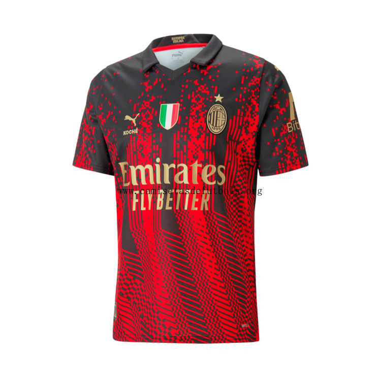 Camiseta AC Milan x Koche Cuarta Equipación 2022-2023 No lo dejes escapar este descuento portentoso