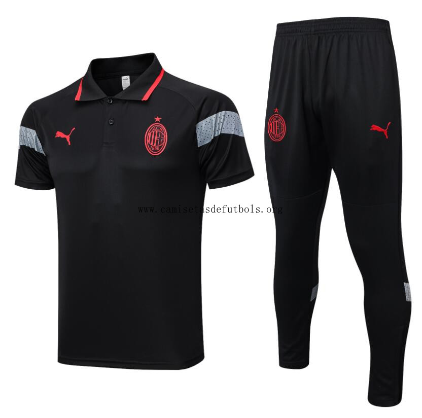POLO AC Milan Negro 23/24 Reserva este liquidación genial
