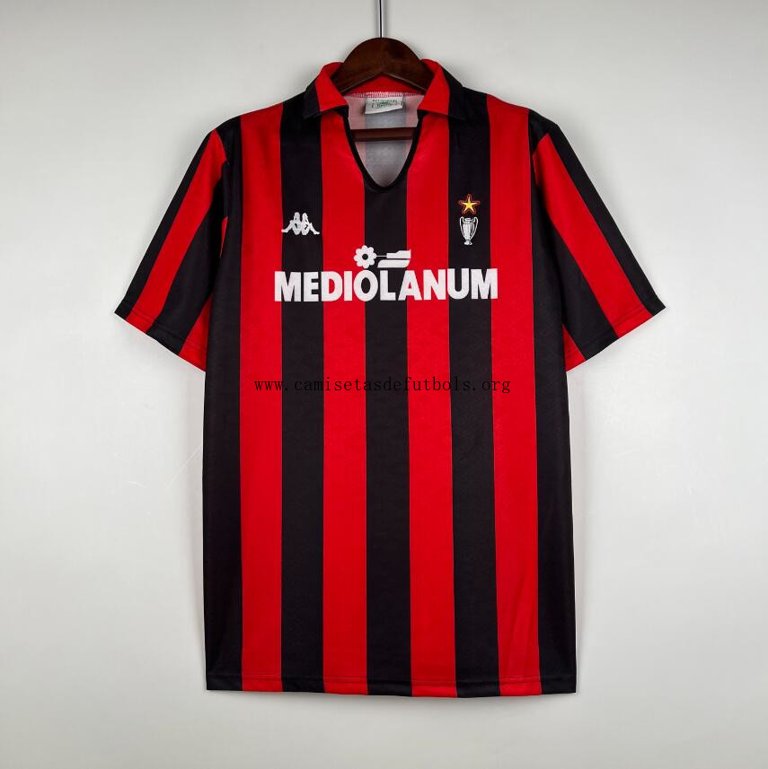 Camiseta Retro AC MILAN Primera Equipación 89/90 Aprovéchala ya este precio excelente
