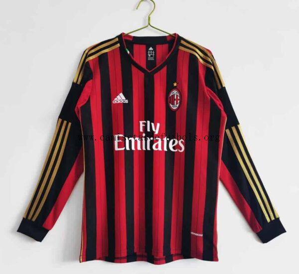 Camiseta Retro AC MILAN Primera Equipación 13/14 ML Bestial gangaza, activa de risa