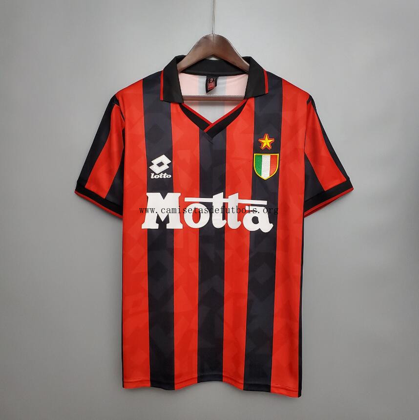 Camiseta Retro AC Mlian 1ª Equipación 93/94 No lo dejes escapar este chollo demencial