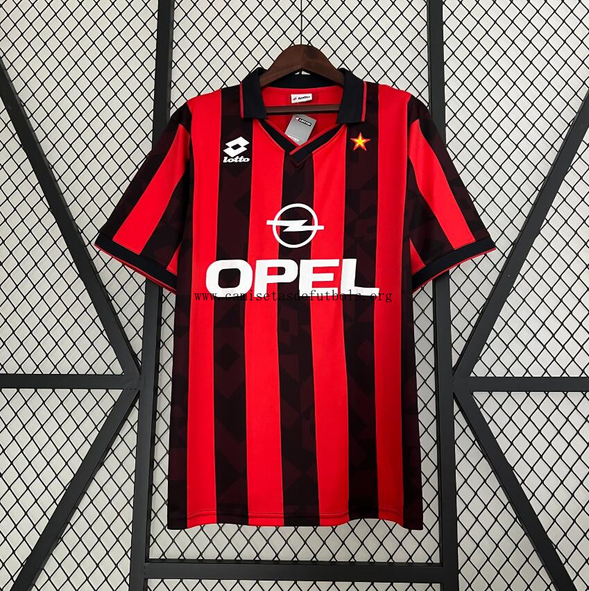 Camiseta Retro AC Mlian 1ª Equipación 88/89 Reserva de derribo