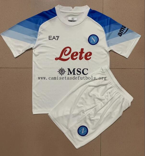 Camiseta Scc Napoli Segunda Equipación 2022/2023 Niño Llévatelo este ahorro transparente