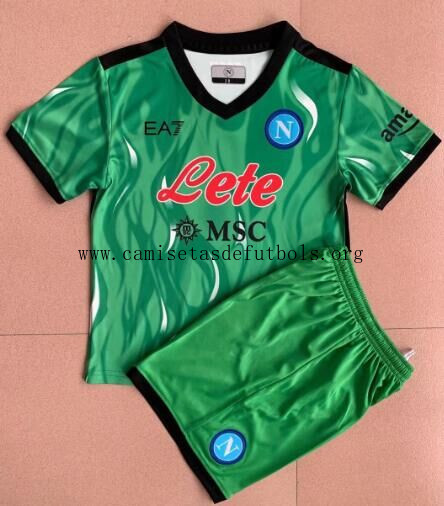 Camiseta De Portero SSC Napoli 21-22 Niño ¡¡Cómo rebajón, llévatelo!