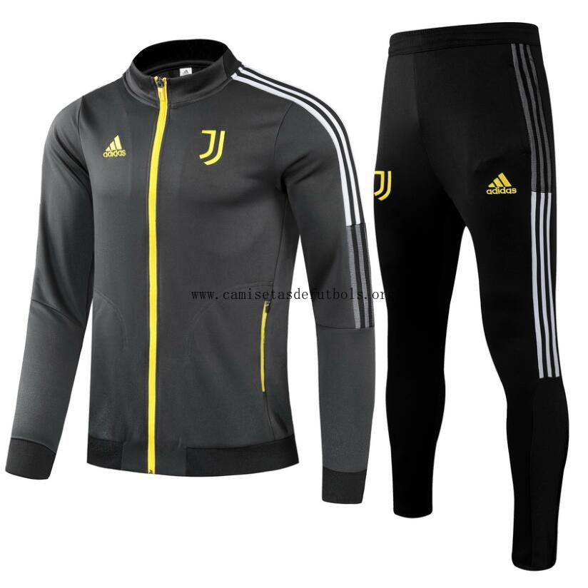 Chaqueta Juventus 2021 Niño Gris Negro ¡¡Cómo magnífico rebaja más barato que nunca!