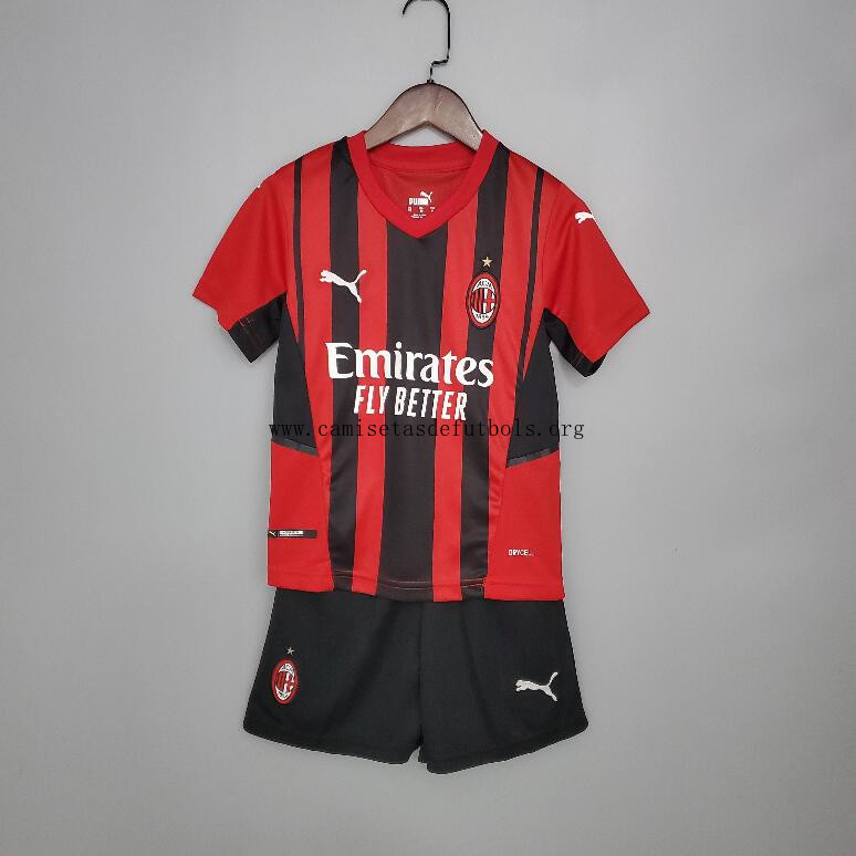 Camiseta AC Milan 1ª Equipación 2021/2022 Niño Paga menos este ahorro demencial