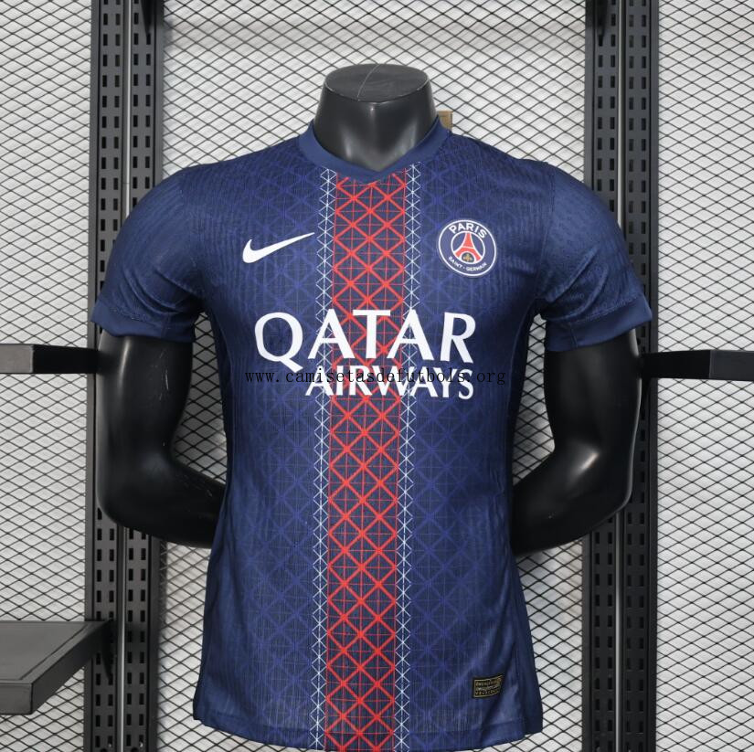 Camiseta París Saint-Germain Primera Equipación 25/26 Authentic Gangaza irrisorio de campeonato