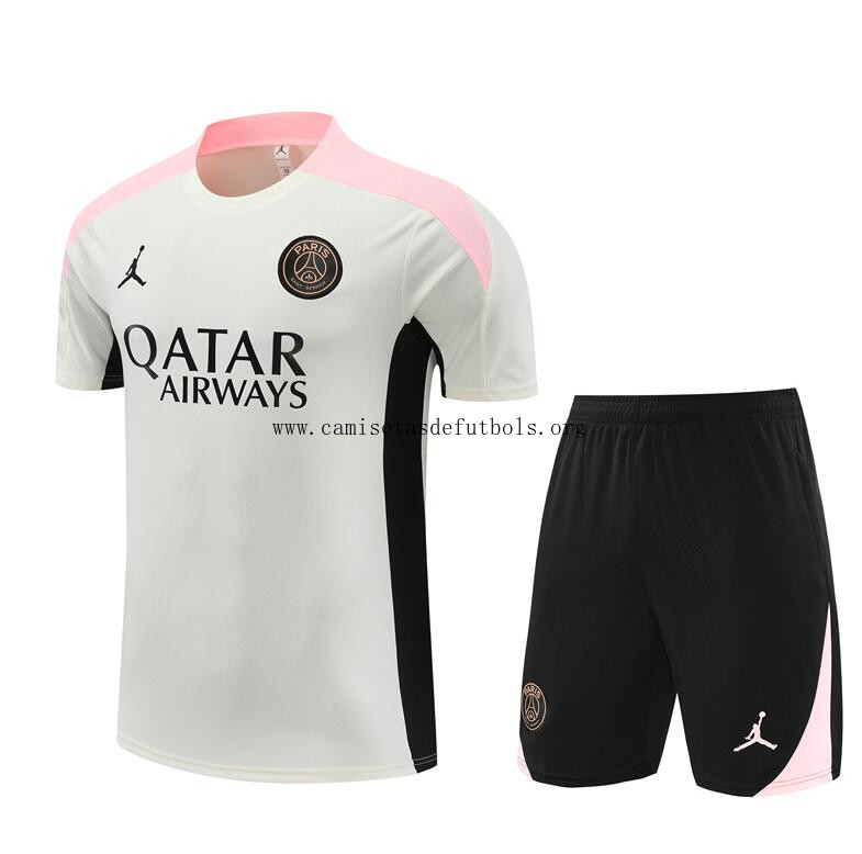 Camiseta París Saint-Germain (Hombre/Niño) Pre-Match Blanco 24/25 + Pantalones Chollo justo de la temporada