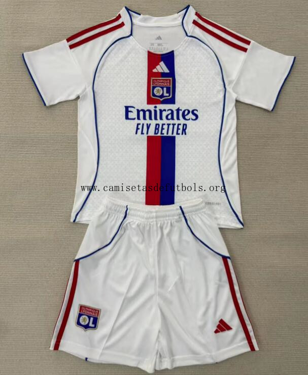 Camiseta Olympique De Lyon 1ª Equipación 25/26 Niño Atrapa sin intermediarios
