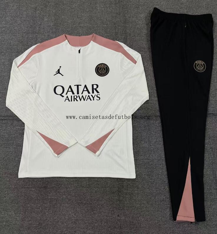 Chandal Entrenamiento París Saint-Germain (Hombre/Niño) Blanco 24/25 + Pantalones Llévatelo este preciaco justo