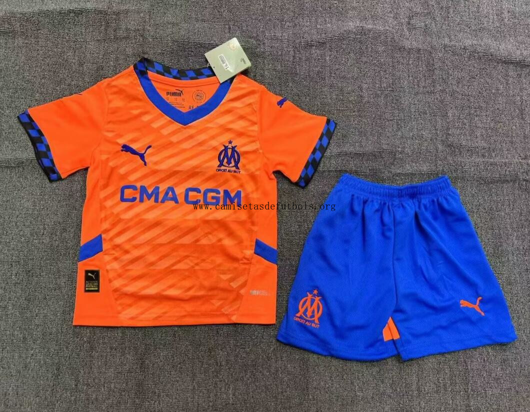 Camiseta Olympique Marsella Tercera Equipación 24/25 Niño Preciaso alucinante en todo el mercado