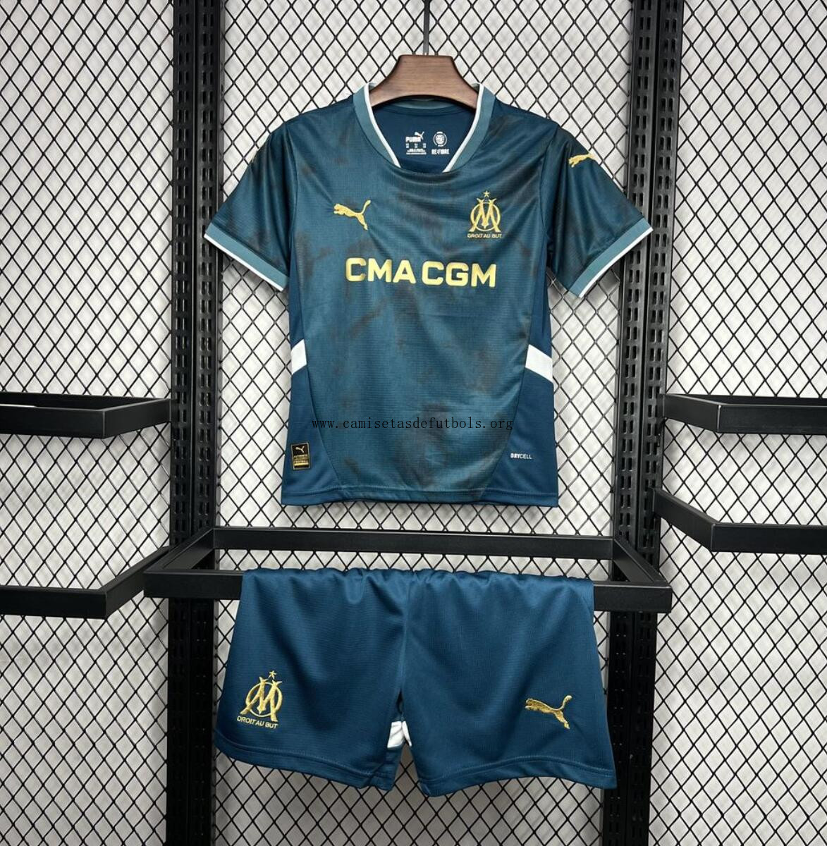 Camiseta Olympique Marsella Segunda Equipación 24/25 Niño ¡¡Menudo/a saldo, gasta menos!