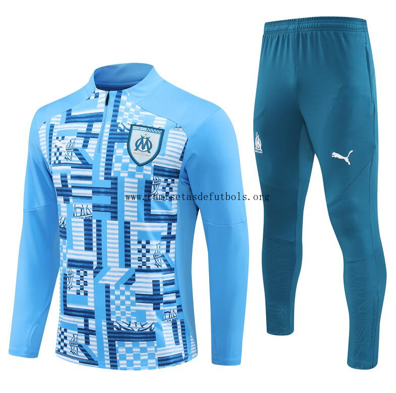 Chandal Entrenamiento Olympique Marsella (Hombre/Niño) azul 2024/2025 + Pantalones ¡¡Menudo/a insuperable rebajón calidad asegurada!